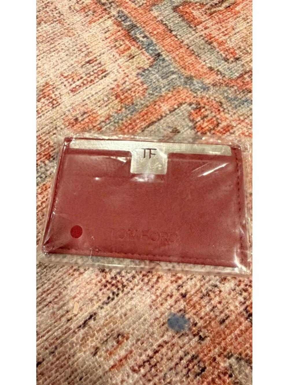 NEW TOM FORD Leather Card Wallet with Mirror